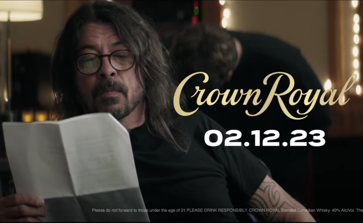 Dave Grohl in Crown Royal's 2023 Super Bowl commercial